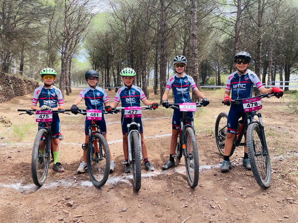 Nos jeunes étaient présents en nombre sur championnat régional de VTT à Agde !