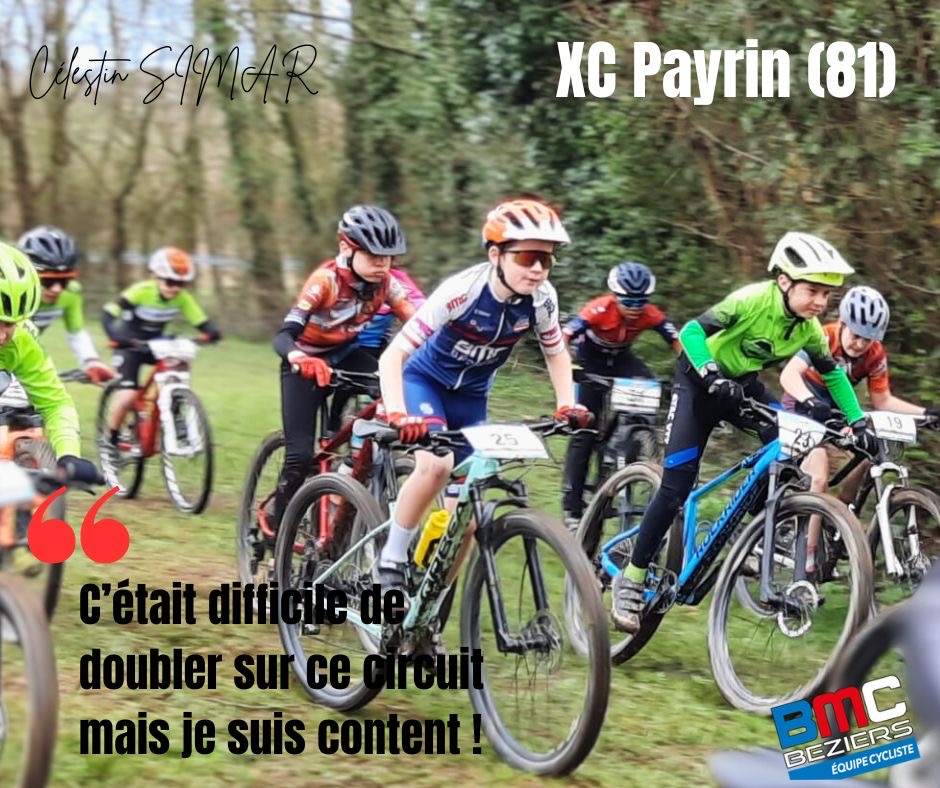 Célestin SIMAR au XC Payrin Tarn ! 