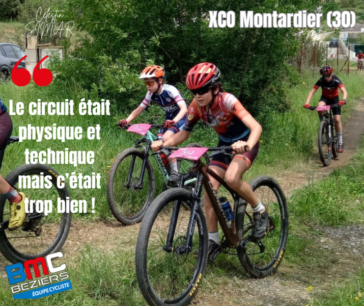 Célestin SIMAR dans le top 15 au XCO de Montardier !
