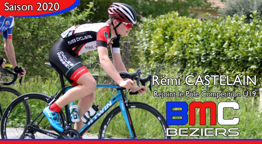 Rémi Castelain 1ère recrue 2020 pour l'équipe BMC U19 Pôle Compétition