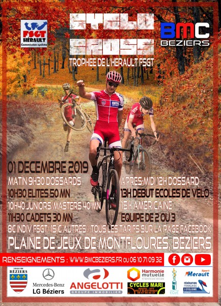 1 DECEMBRE 2019 - Cyclo-cross de Béziers, Montflourés ACTII