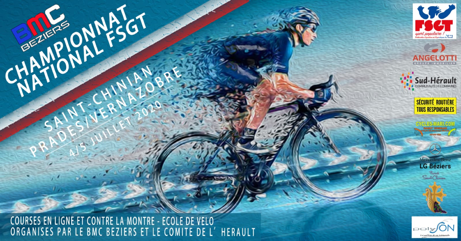 Évènement ! Le BMC Béziers organise les Championnats Nationaux de Cyclisme en juillet 2020 !