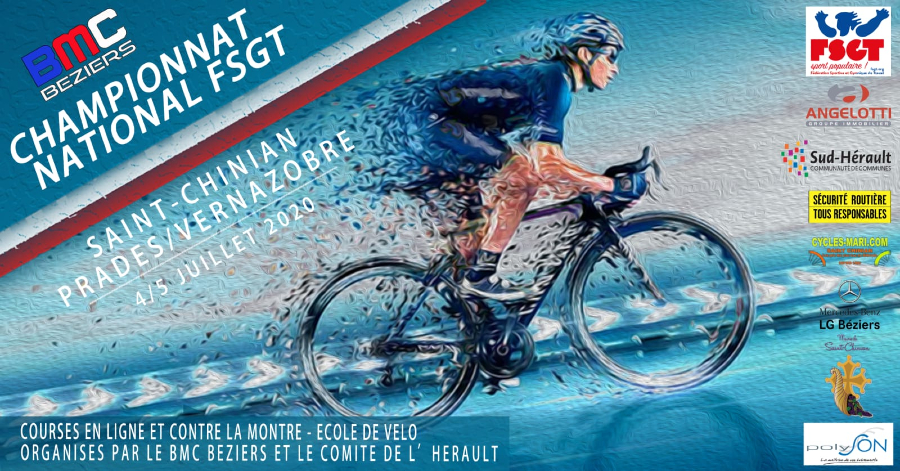 Évènement ! Le BMC Béziers organise les Championnats Nationaux de Cyclisme en juillet 2020 !