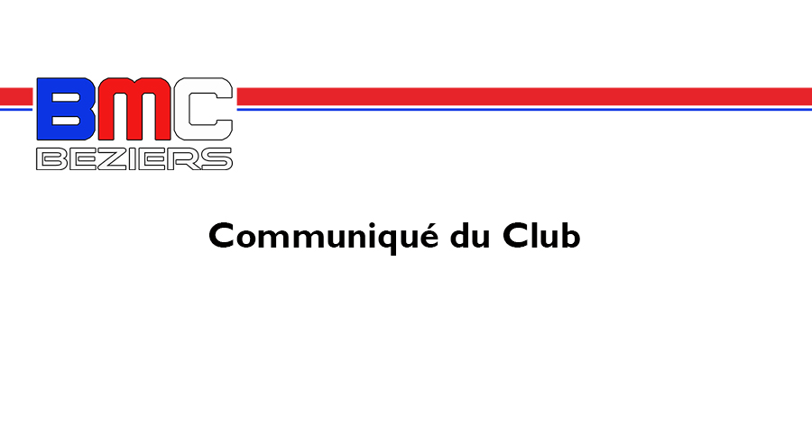 13/03/2020 - Communiqué du Club