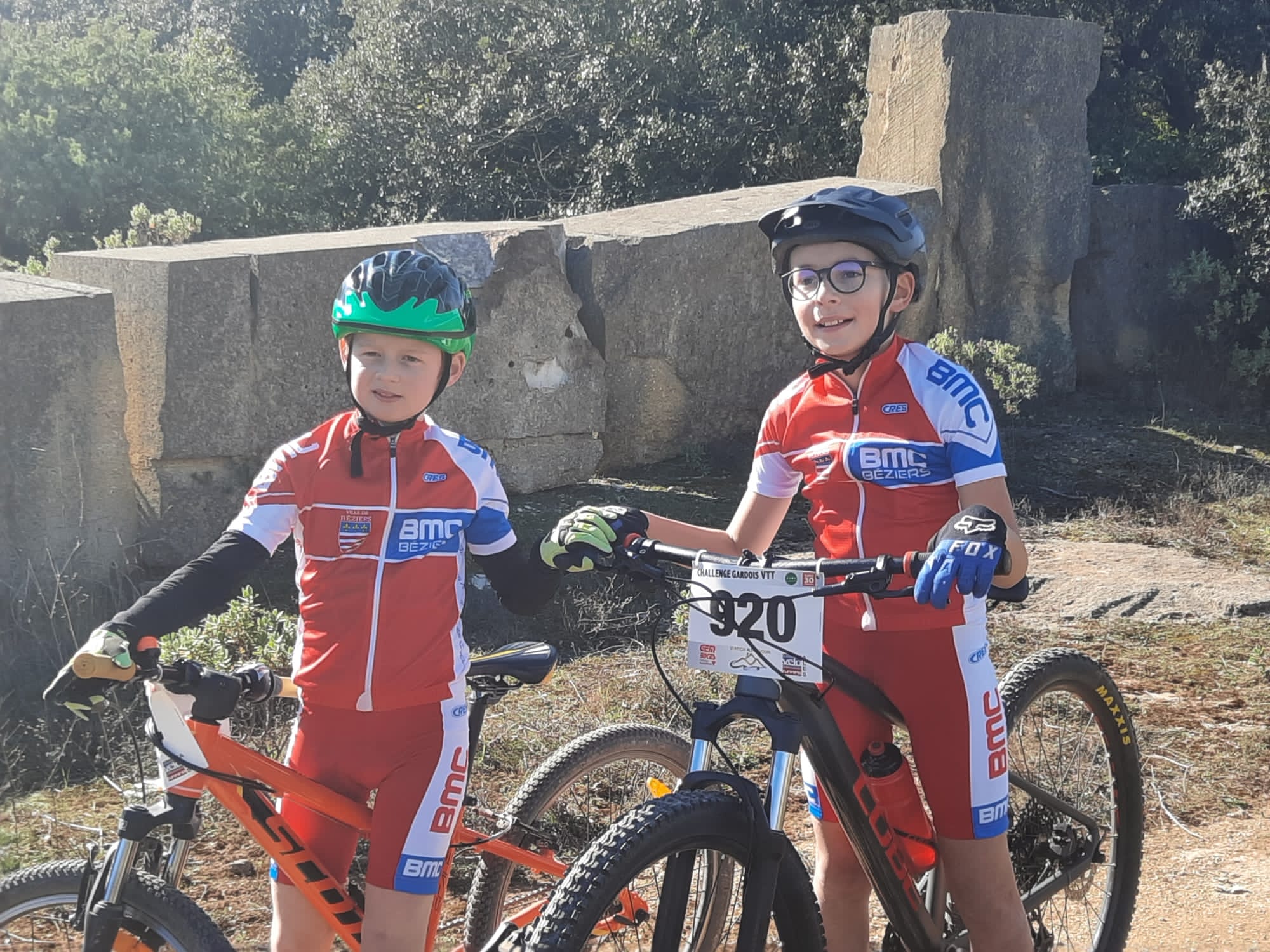 Les jeunes du BMC Béziers en VTT sur les terres Gardoises