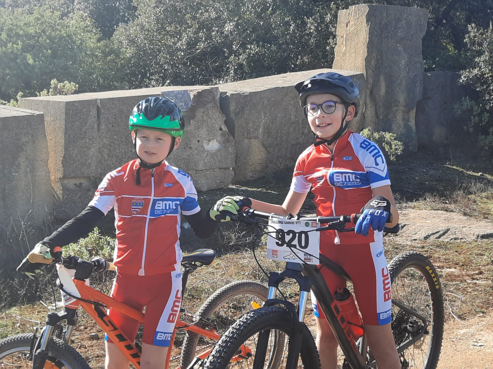 Les jeunes du BMC Béziers en VTT sur les terres Gardoises 