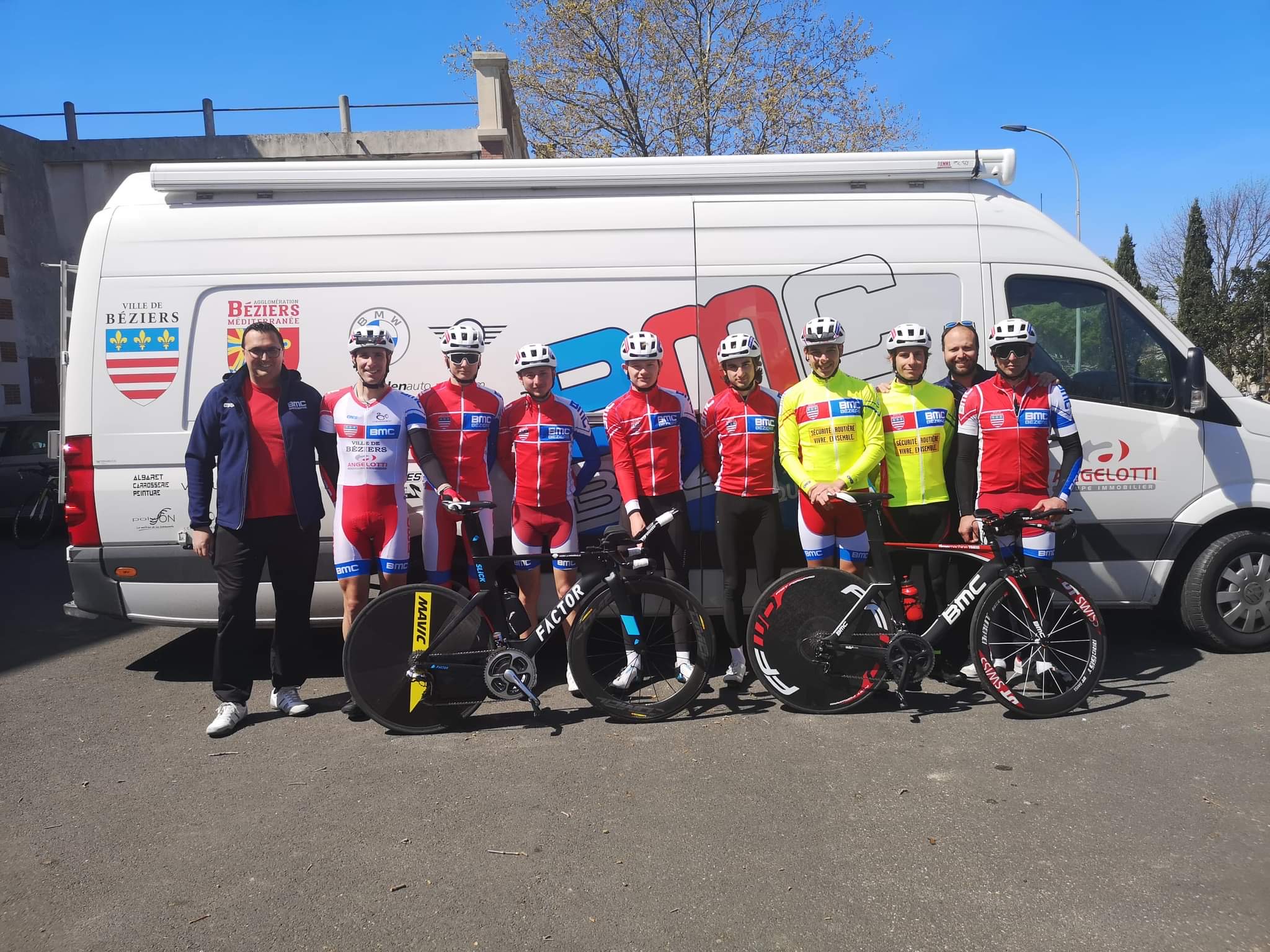 Stage de préparation au contre la montre par équipe pour la N3 du BMC Béziers
