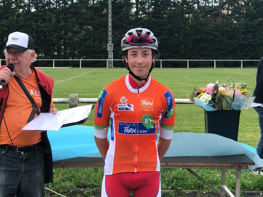 Gabin Rau 4ème sur la 5ème étape du Tour du Tarn