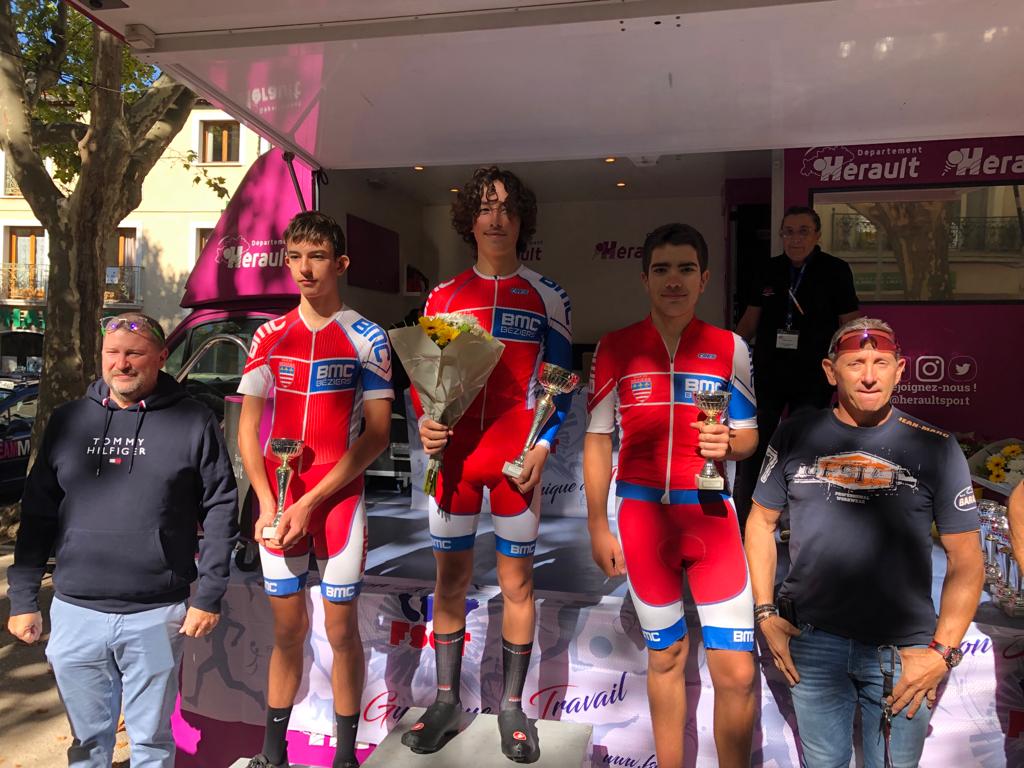 7 coureurs du BMC sur le podium à Montagnac 