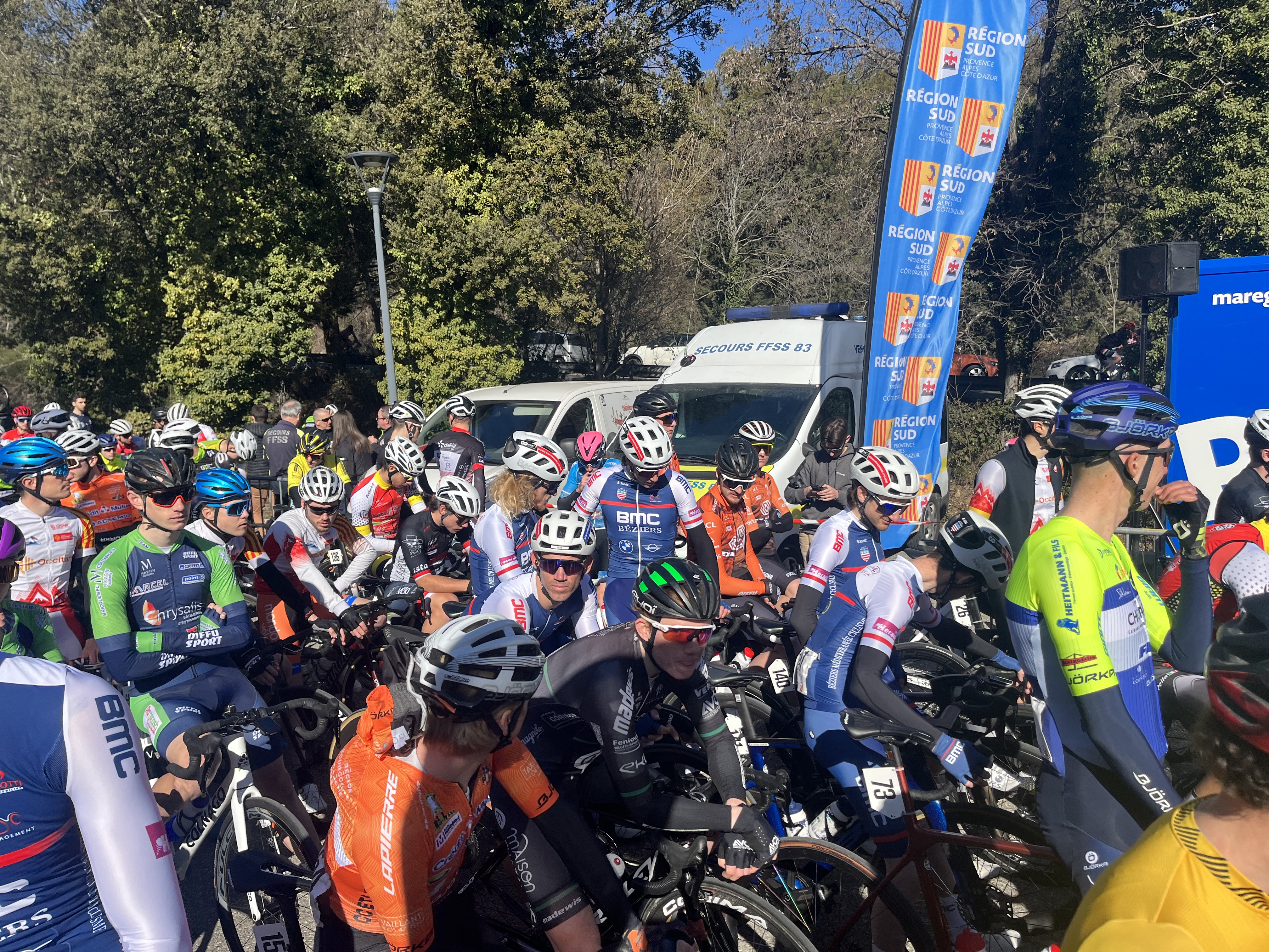 1ère course la saison pour la N3 du BMC BÉZIERS sur les boucles Haut Var !