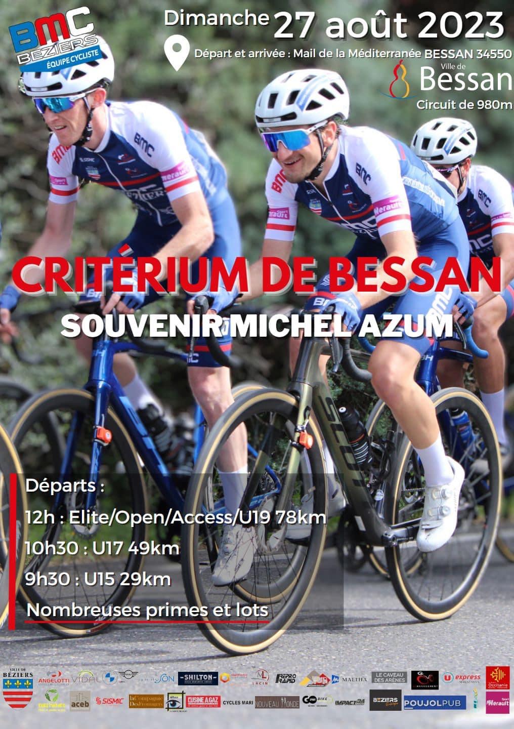 Critérium de Bessan souvenir Michel Azum