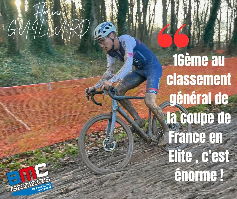 Le Béziers Méditerranée Cyclisme était présent sur les 5ème et 6ème manches de la coupe de France de cyclo-cross à Flamanville !