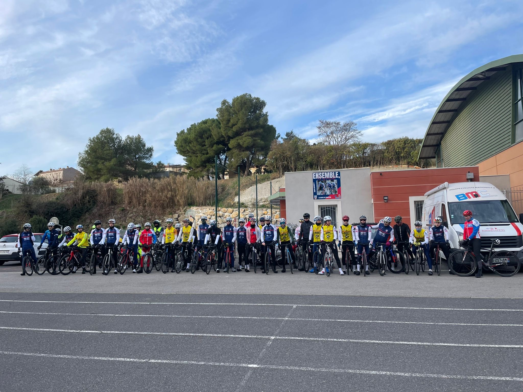 Belle session d'entraînement du club et de l'équipe N3 du Béziers Méditerranée Cyclisme !