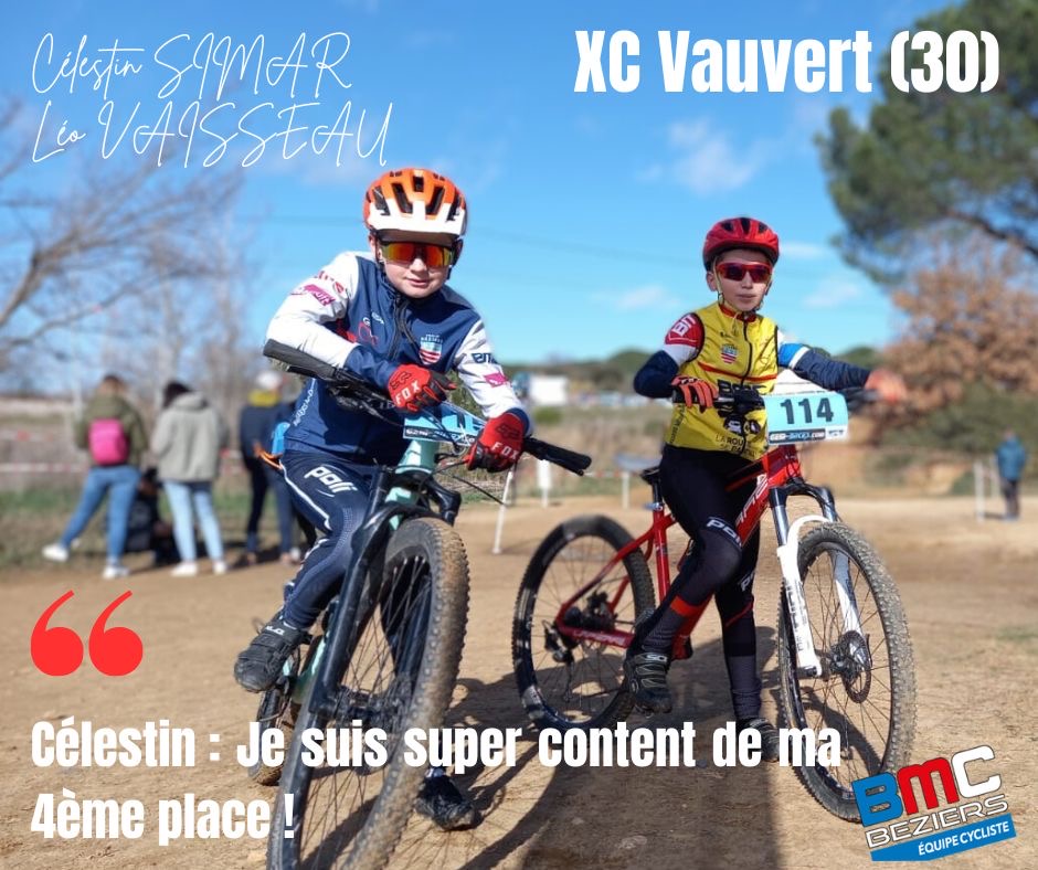 Célestin SIMAR 4ème au XC de Vauvert (30) !
