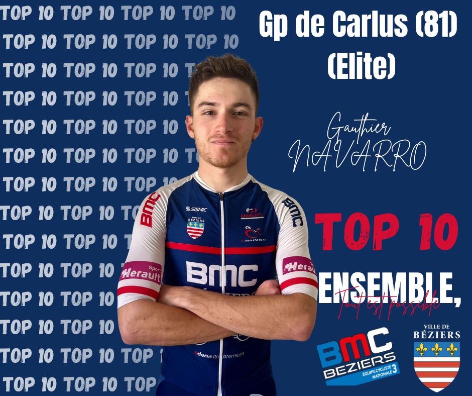 Gauthier Navarro dans le top 10 au Gp de Carlus Elites (81) ! 