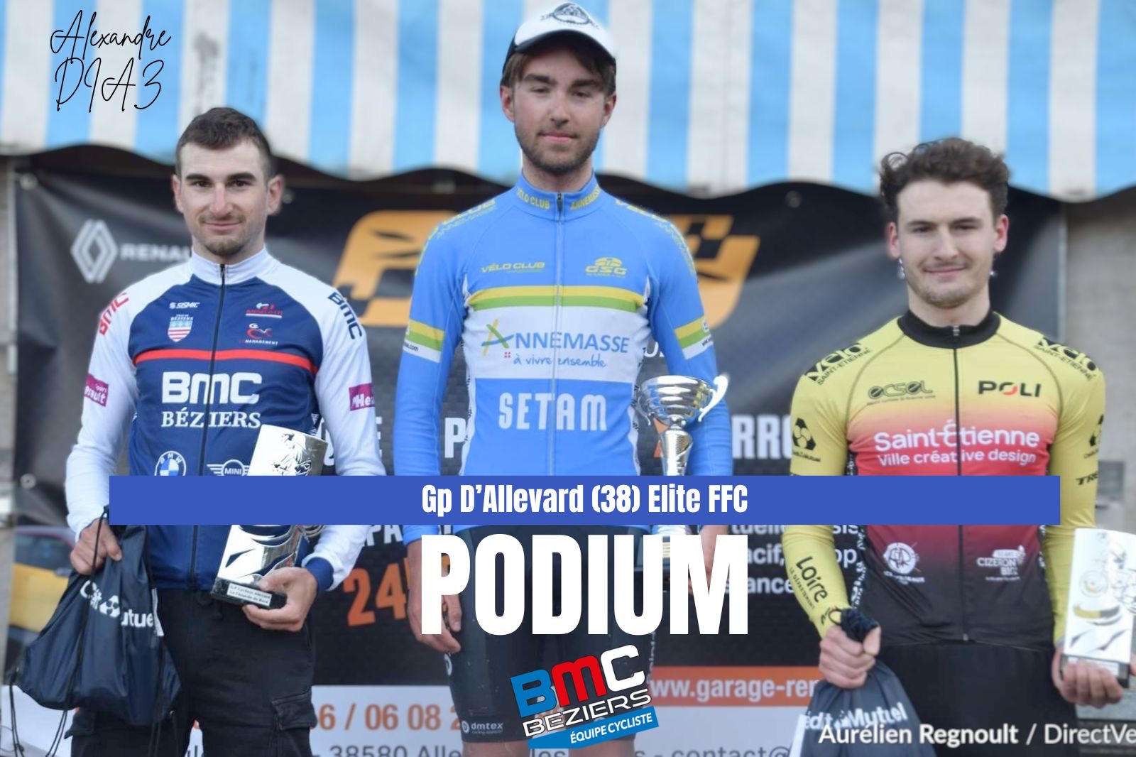 Podium en Elite à la chapelle du bard pour Alexandre Diaz (38) !