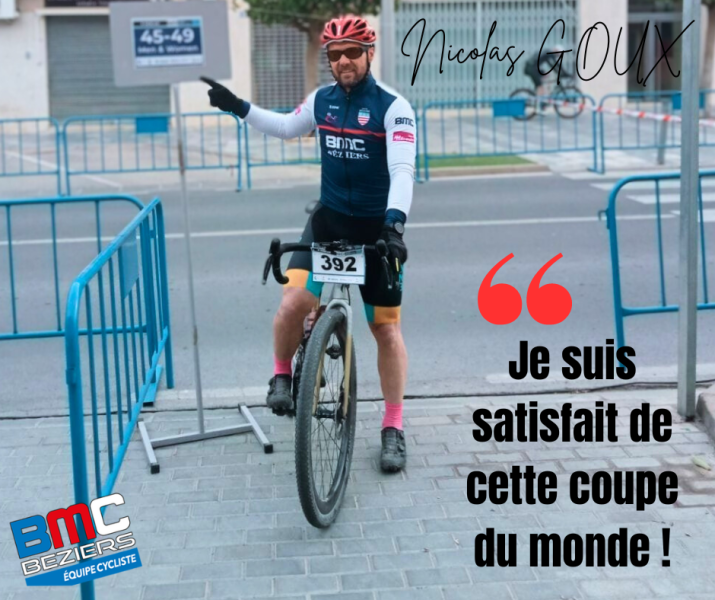 Nicolas GOUX sur la coupe du monde gravel de Berja en Espagne !