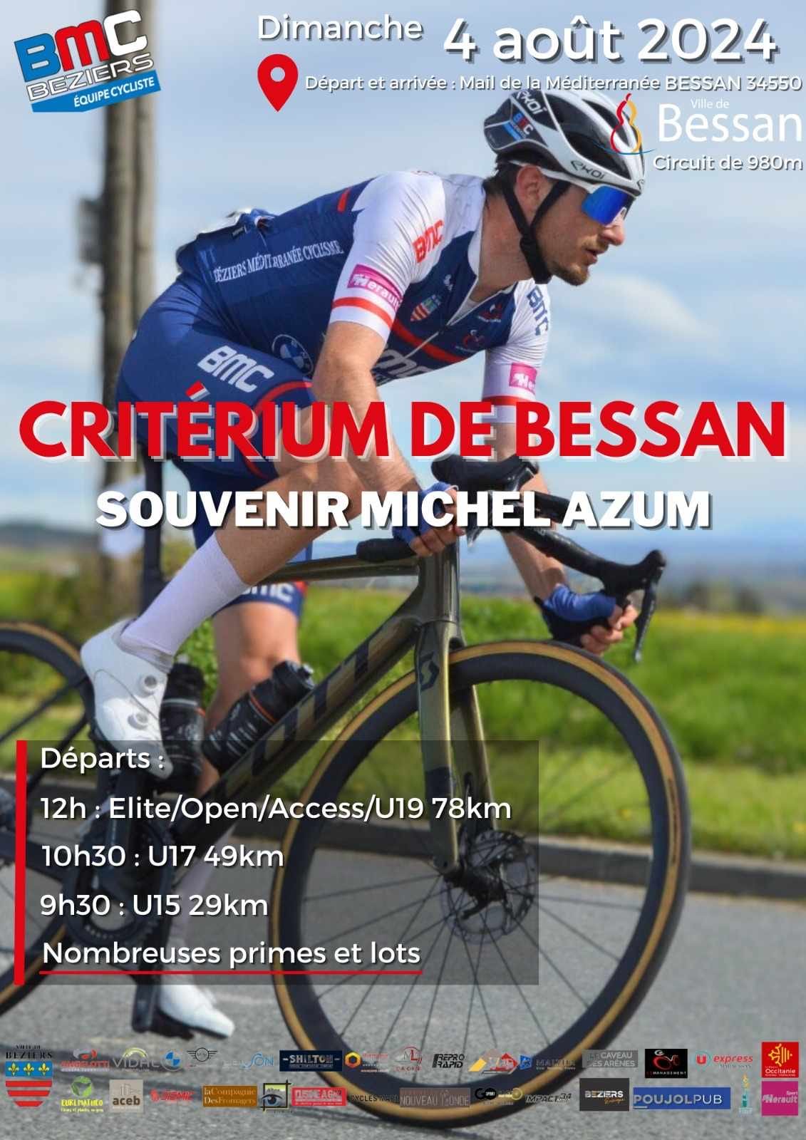 Critérium de Bessan souvenir Michel Azum