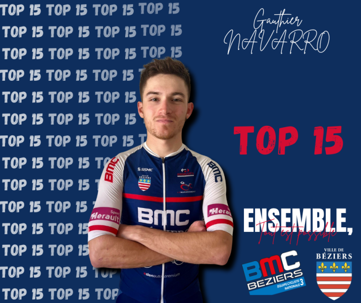 Top 15 pour Gauthier en élite nationale sur le GP de Cours la ville !