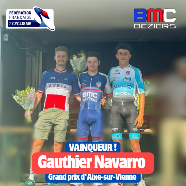 Cinquième victoire de la saison pour Gauthier Navarro