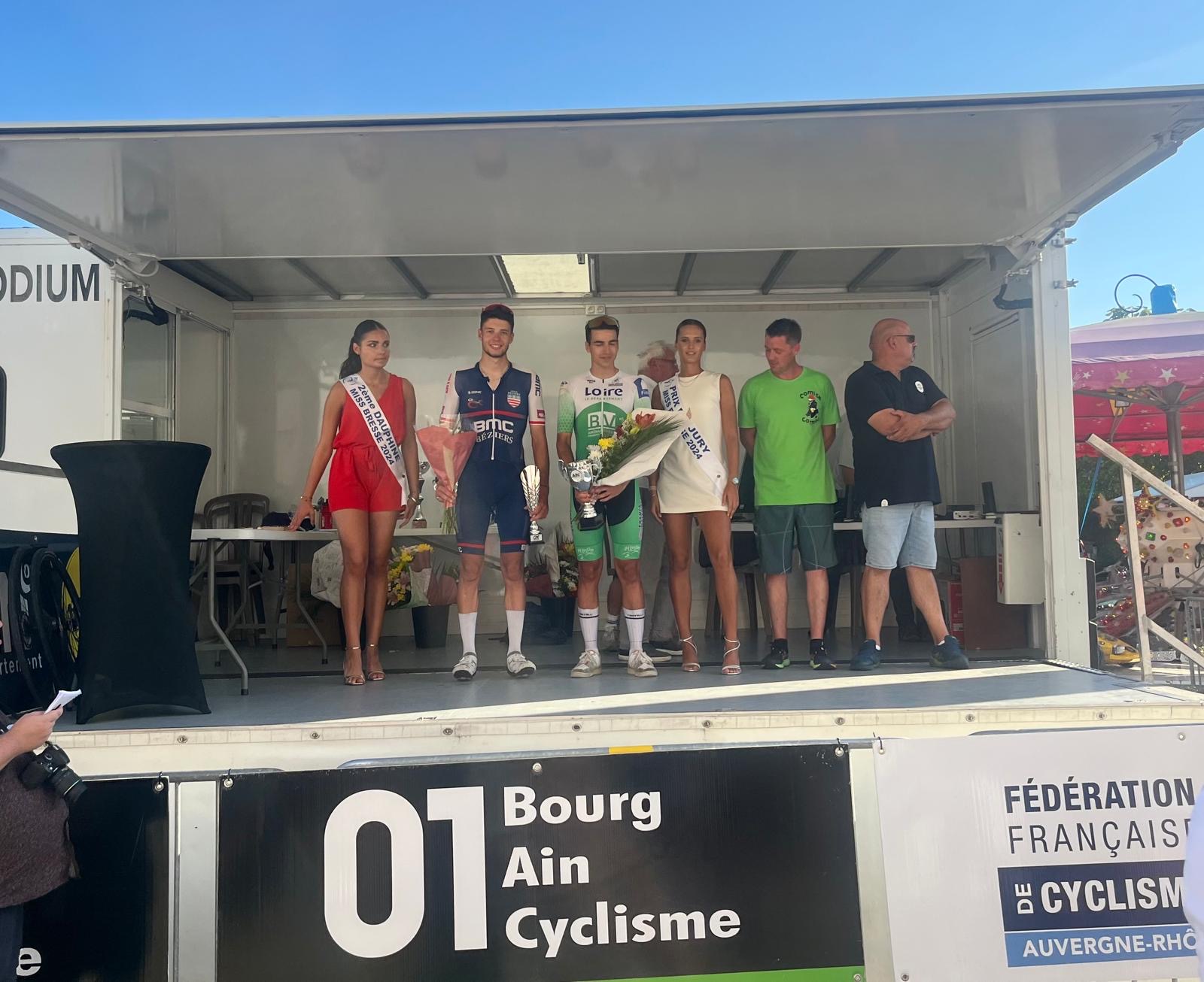 Charles Marchandise du BMC-Béziers sur le podium en élite à Cormoz