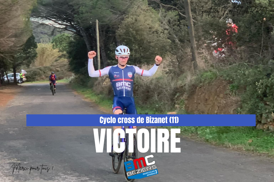 Gauthier Navarro victorieux à Bizanet !