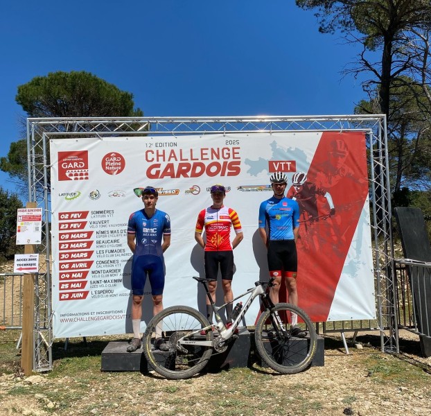 Podium au Championnat d'Occitanie VTT pour Sylvain Marty